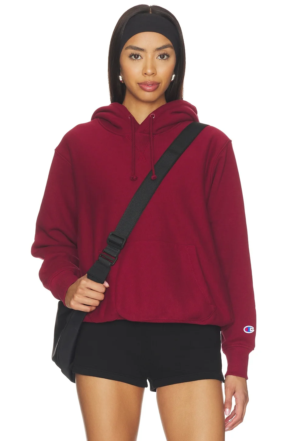 Reverse Weave Pullover Hoodie - 1