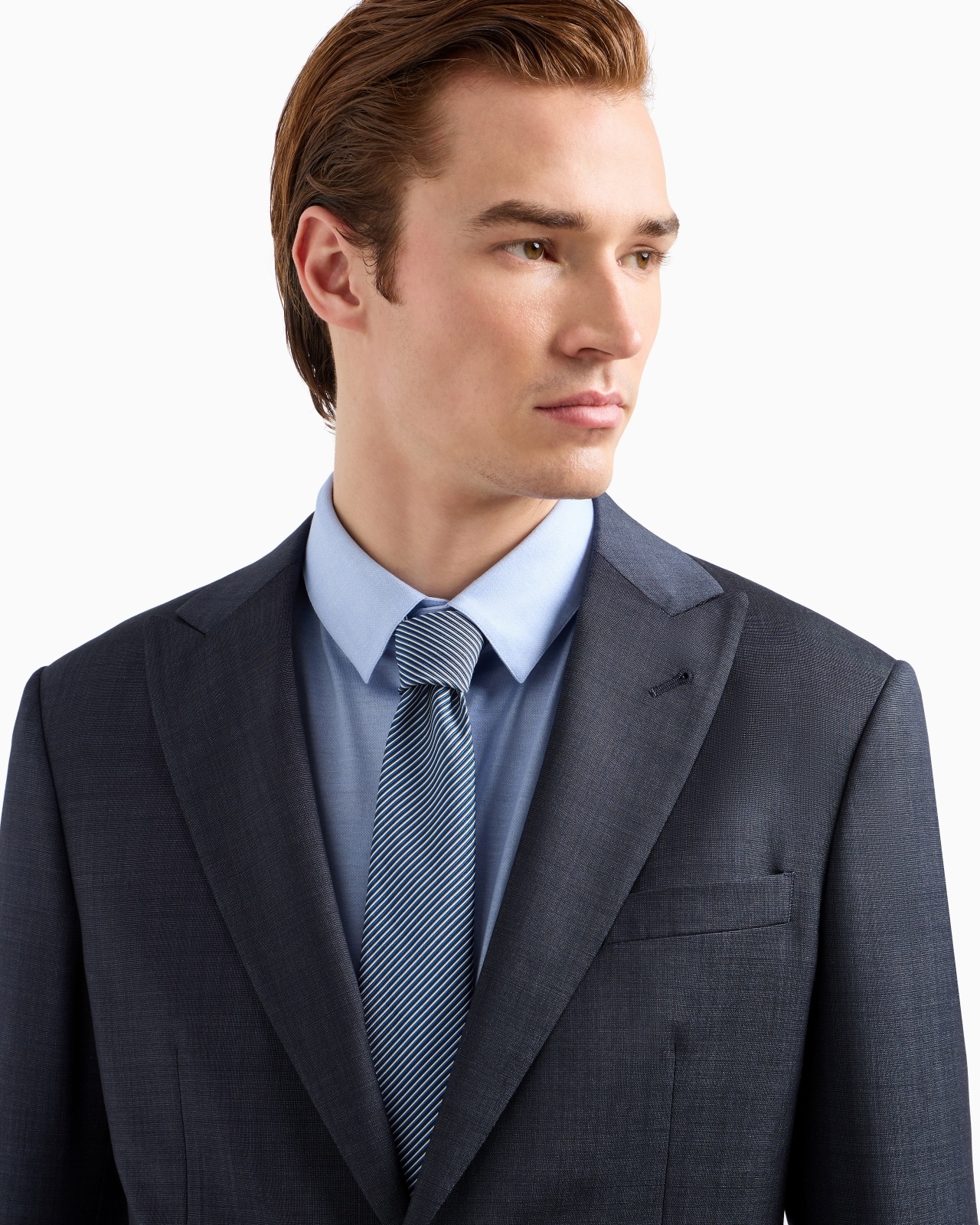 PURE SILK TIE WITH JACQUARD STRIPES - 3