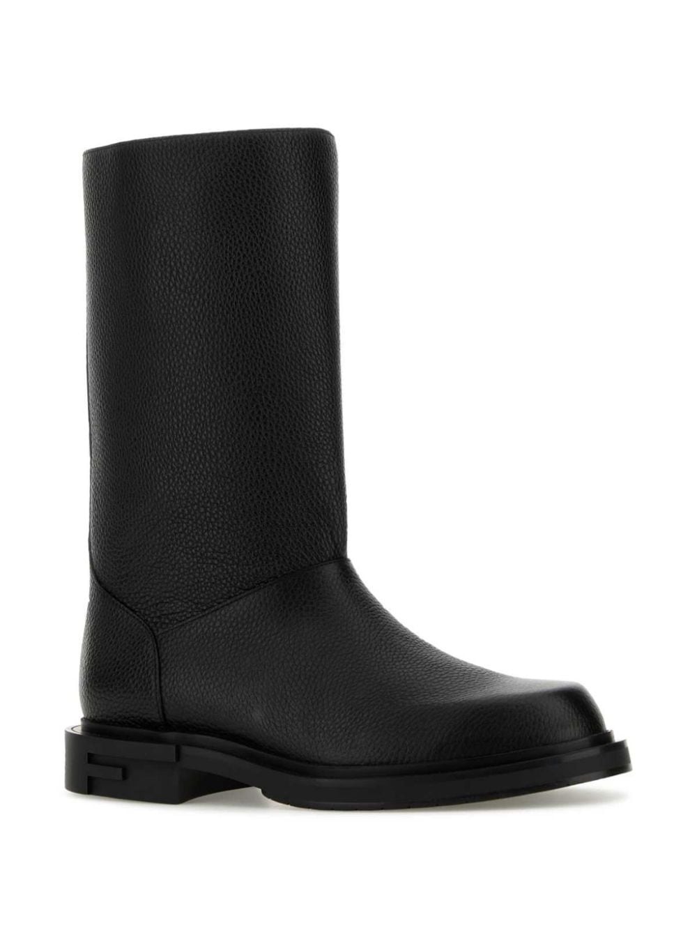 knee-length leather boots - 2