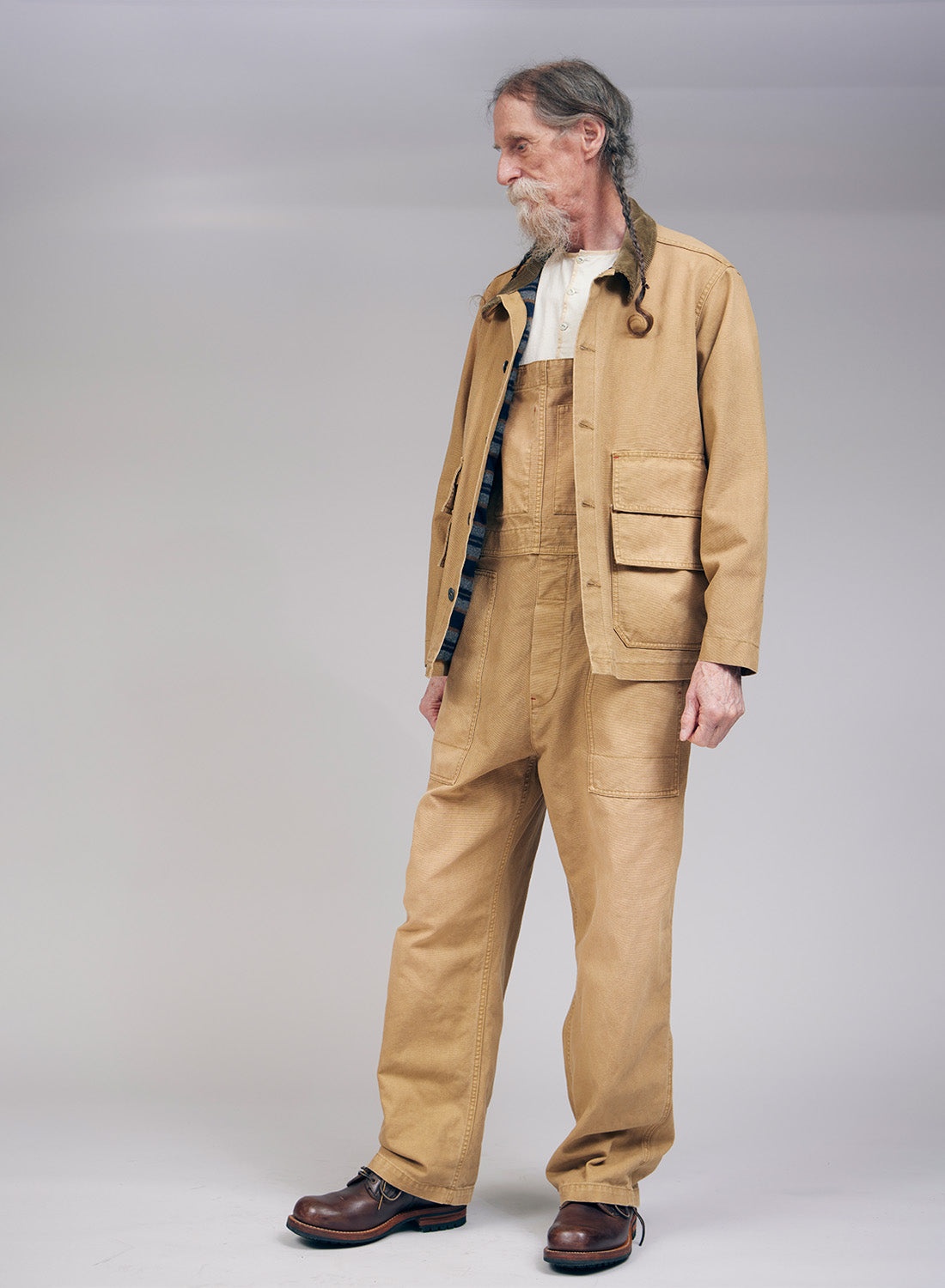 Lybro Dungaree Canvas in Tan - 3