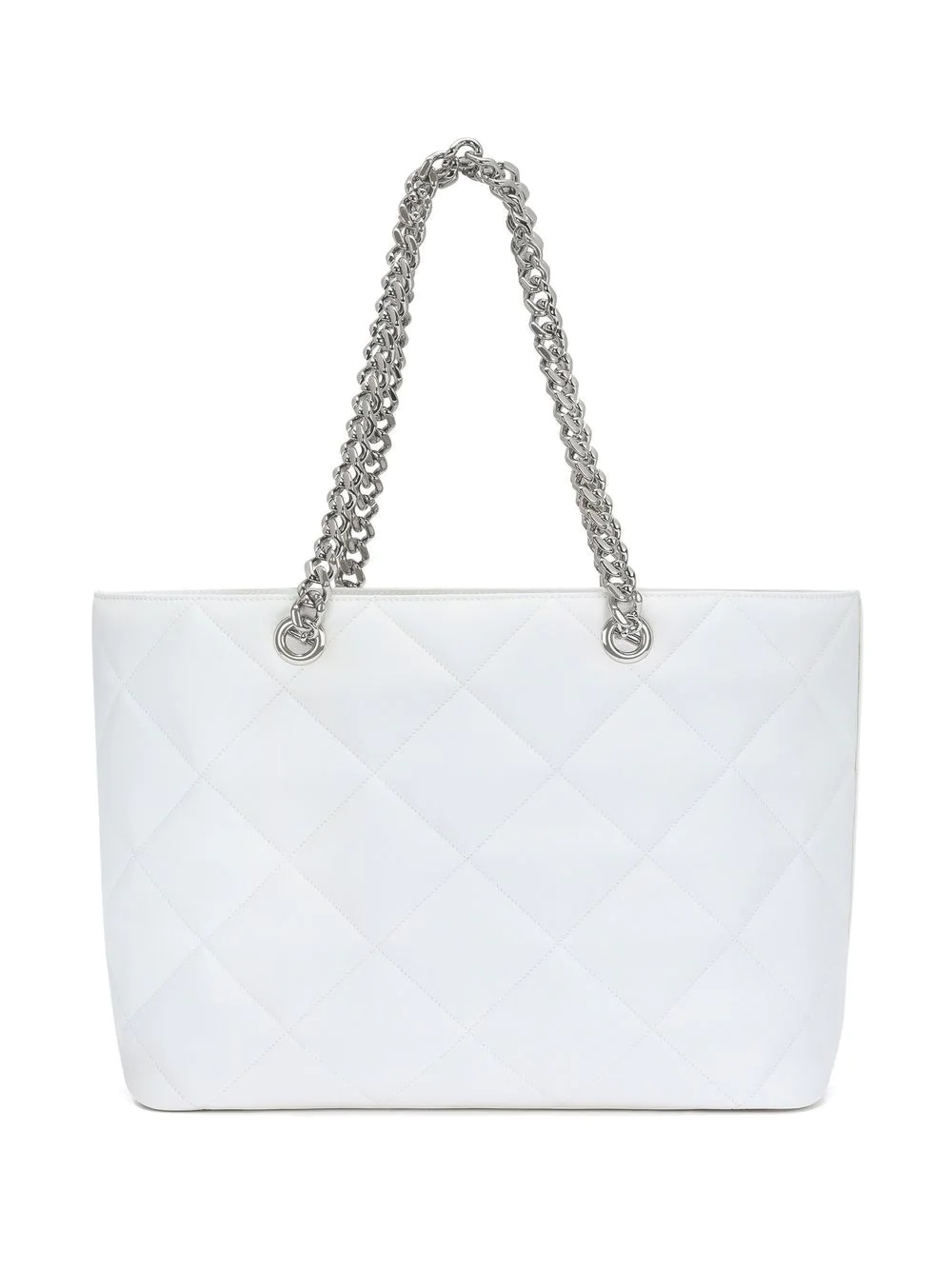 logo-plaque quilted shopper tote - 3