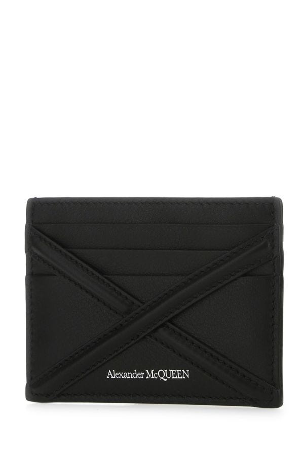 Black leather card holder - 2