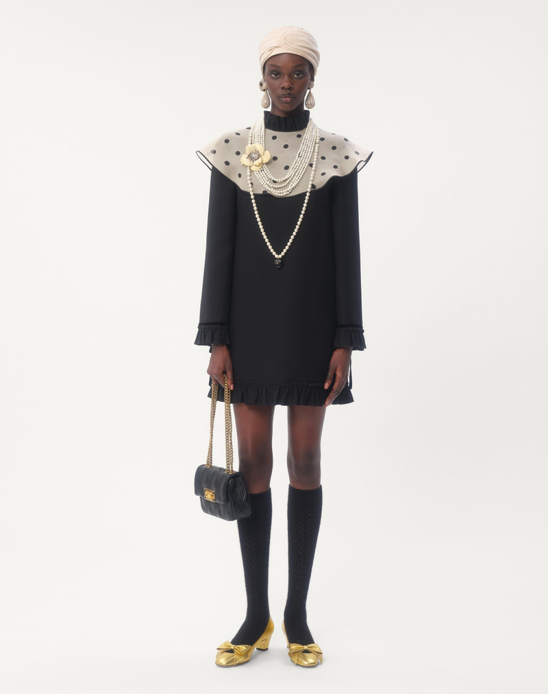 Valentino CREPE COUTURE SHORT DRESS outlook