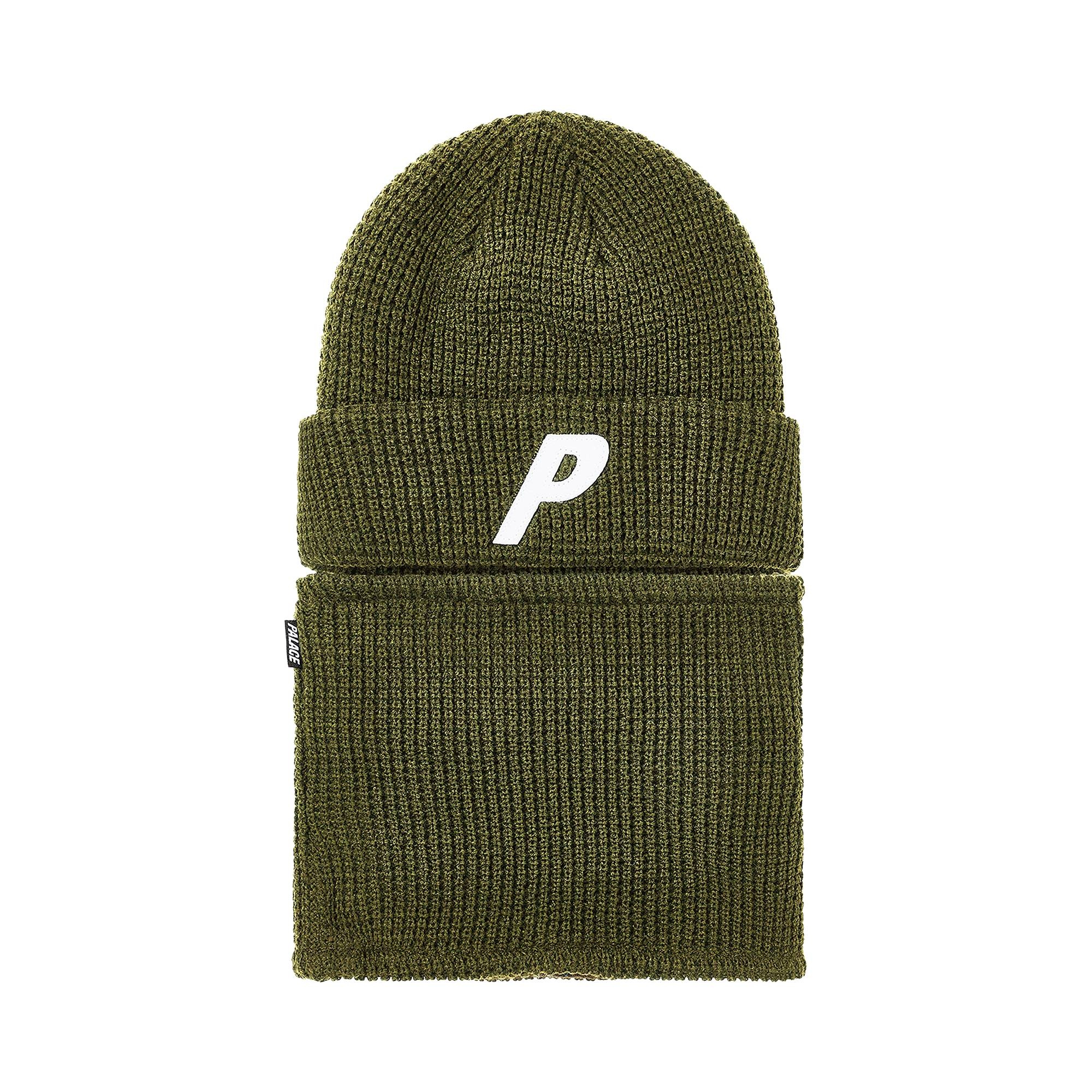 Palace Zip Off Facewarmer P Beanie 'The Deep Green' - 1