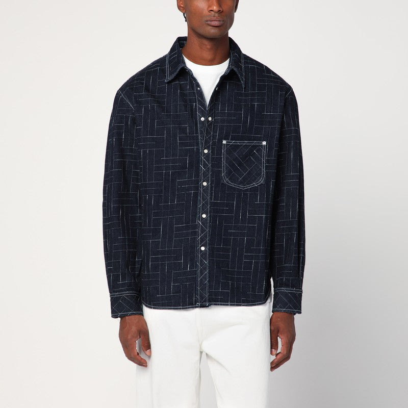 Kenzo Kenzo Waves Blue Shirt Men - 1