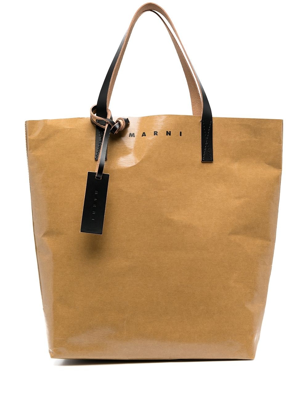 logo-print cellulose tote bag - 1