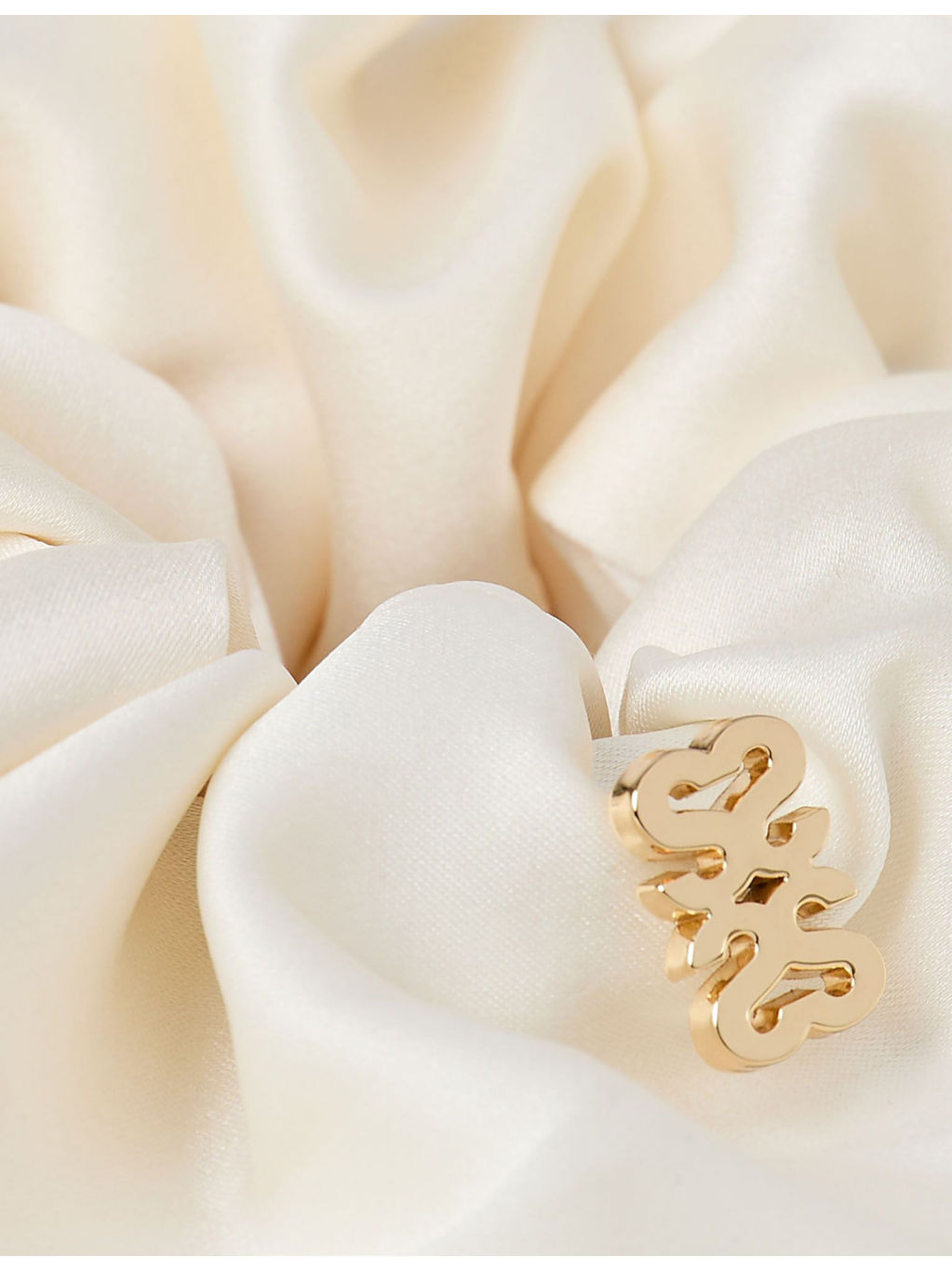 Logo-Embellished Satin Hair Scrunchie - 2
