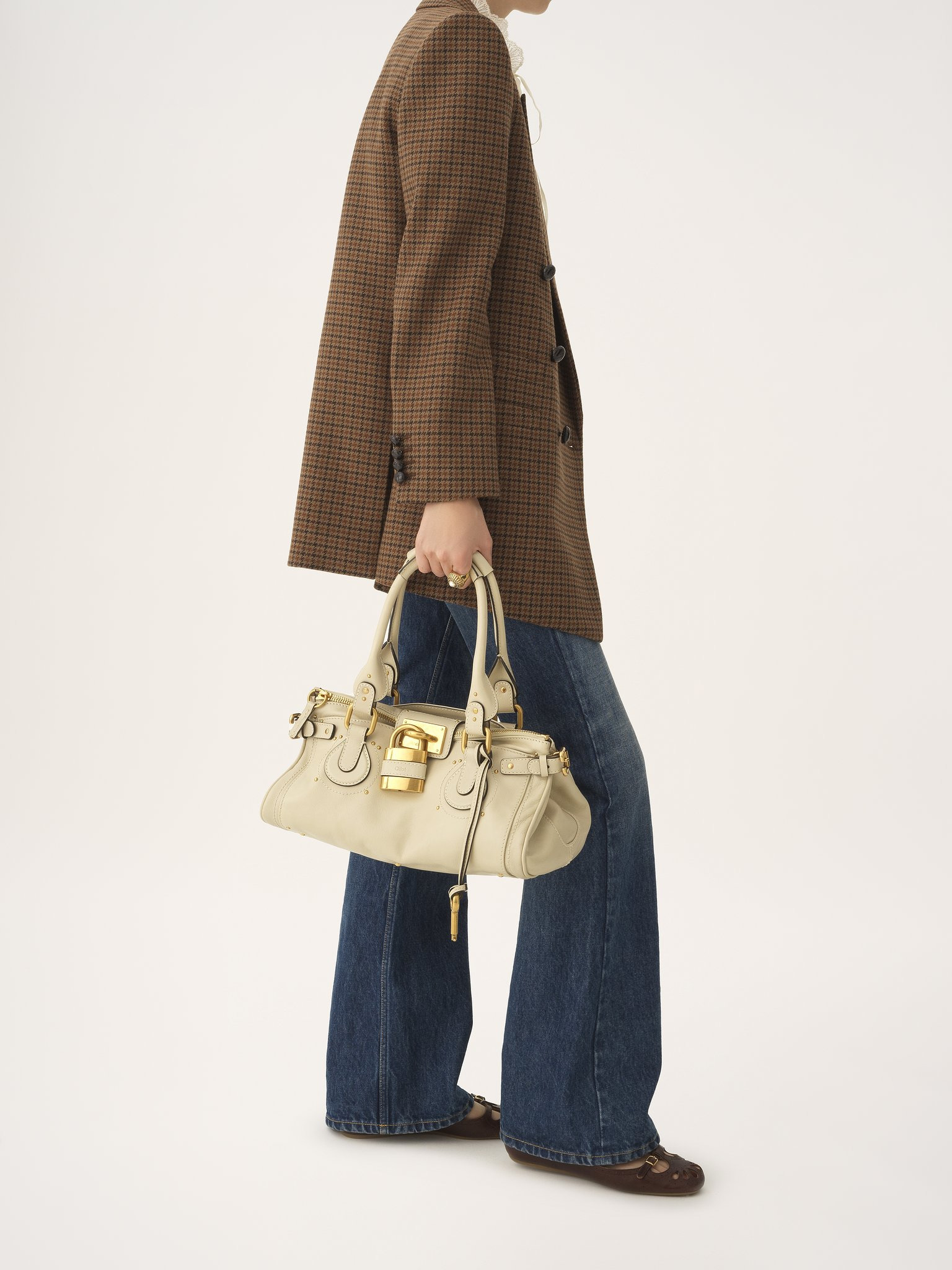 PADDINGTON BAG IN GRAINED LEATHER - 7