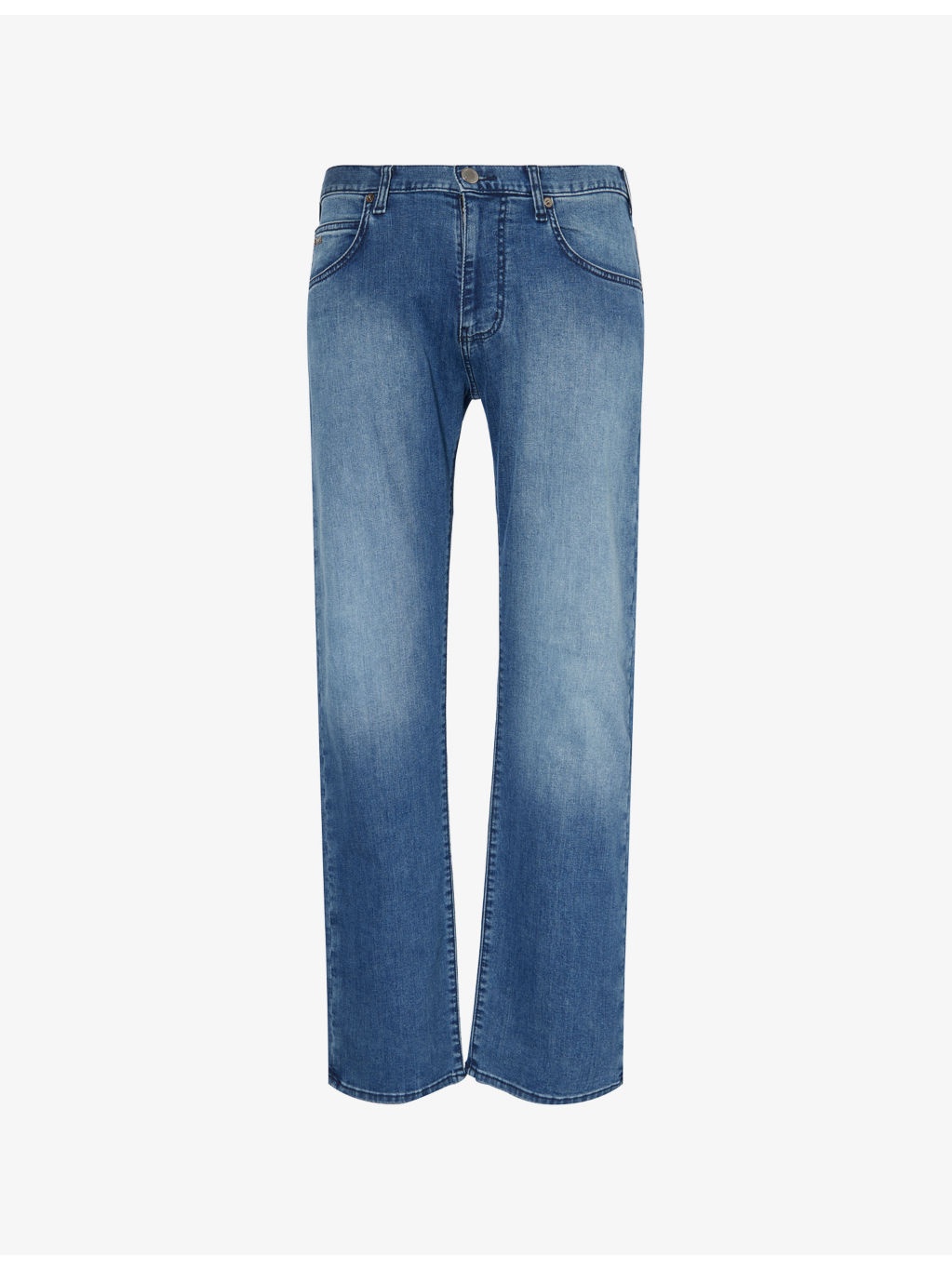 Regular-Fit Straight-Leg Denim Jeans - 1