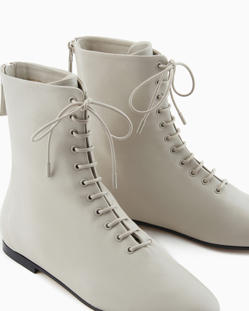 GIORGIO ARMANI Nappa leather ankle boots outlook