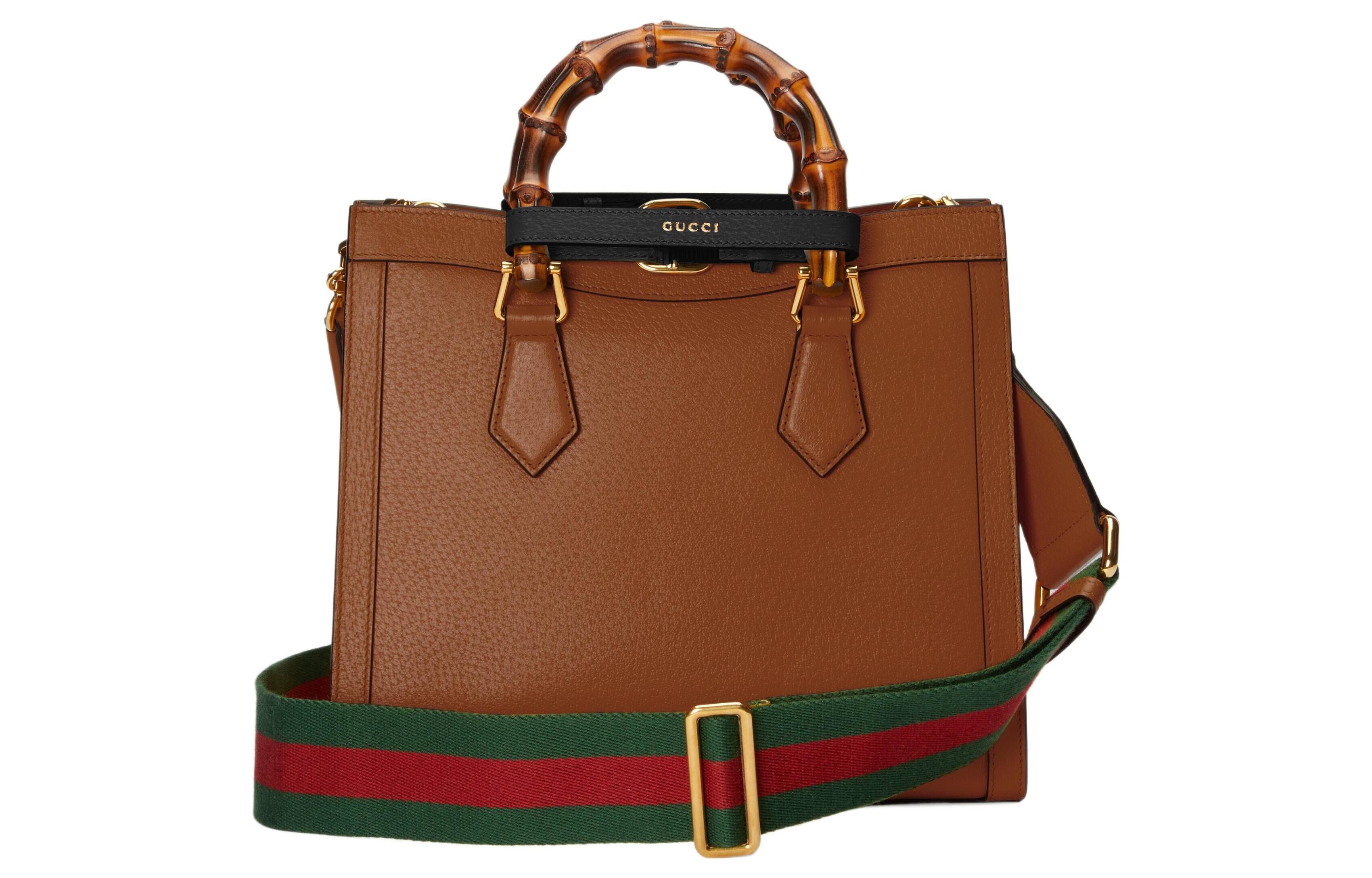 (WMNS) Gucci Diana Small Tote Bag 'Brown' 702721-U3ZDT-2185 - 3