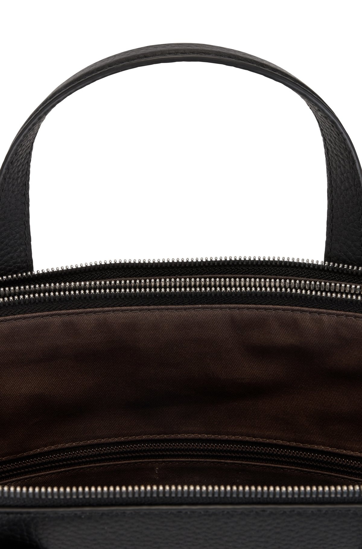 ZIPPED DOCUMENT CASE IN ITALIAN LEATHER WITH EMBOSSED LOGO - 6