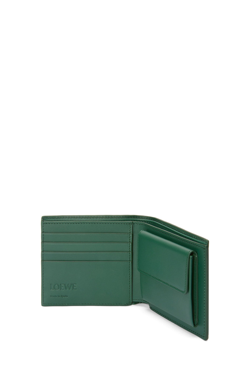 Bifold coin wallet in deerskin 3