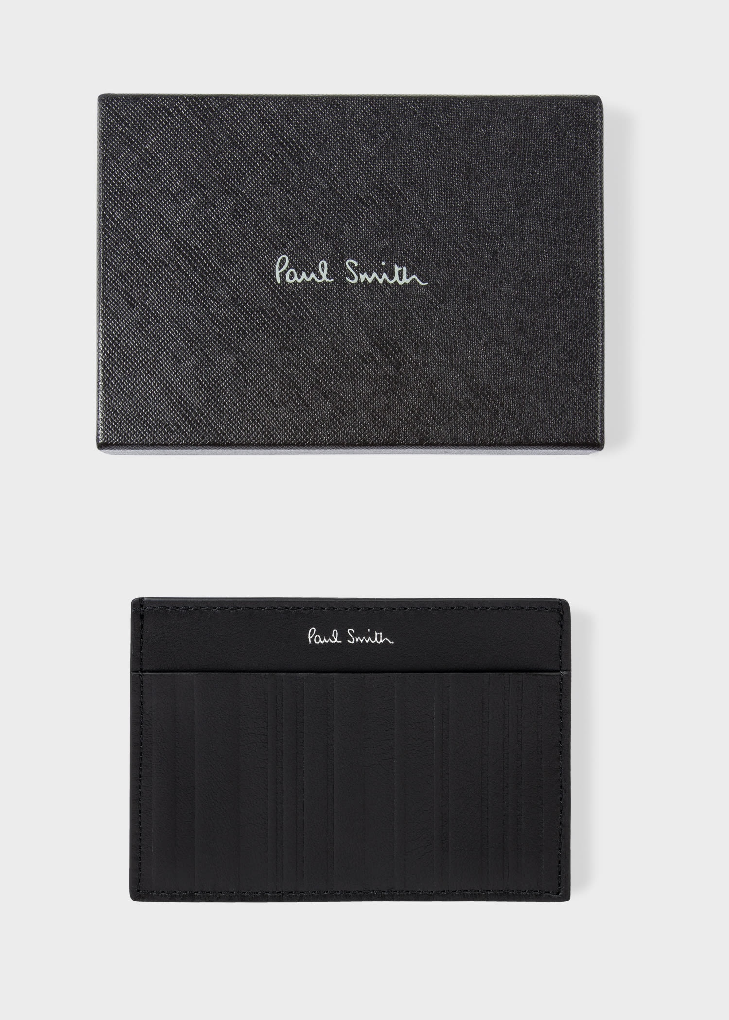 'Shadow Stripe' Credit Card Holder - 4