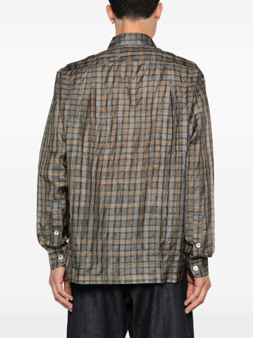 check-pattern shirt - 4