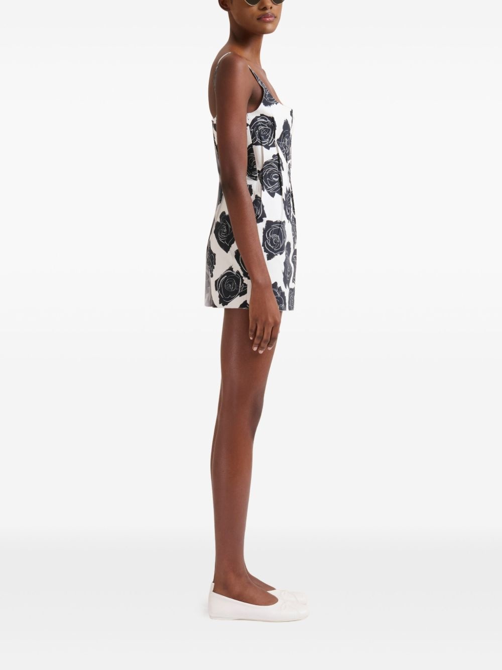 floral-print minidress - 3