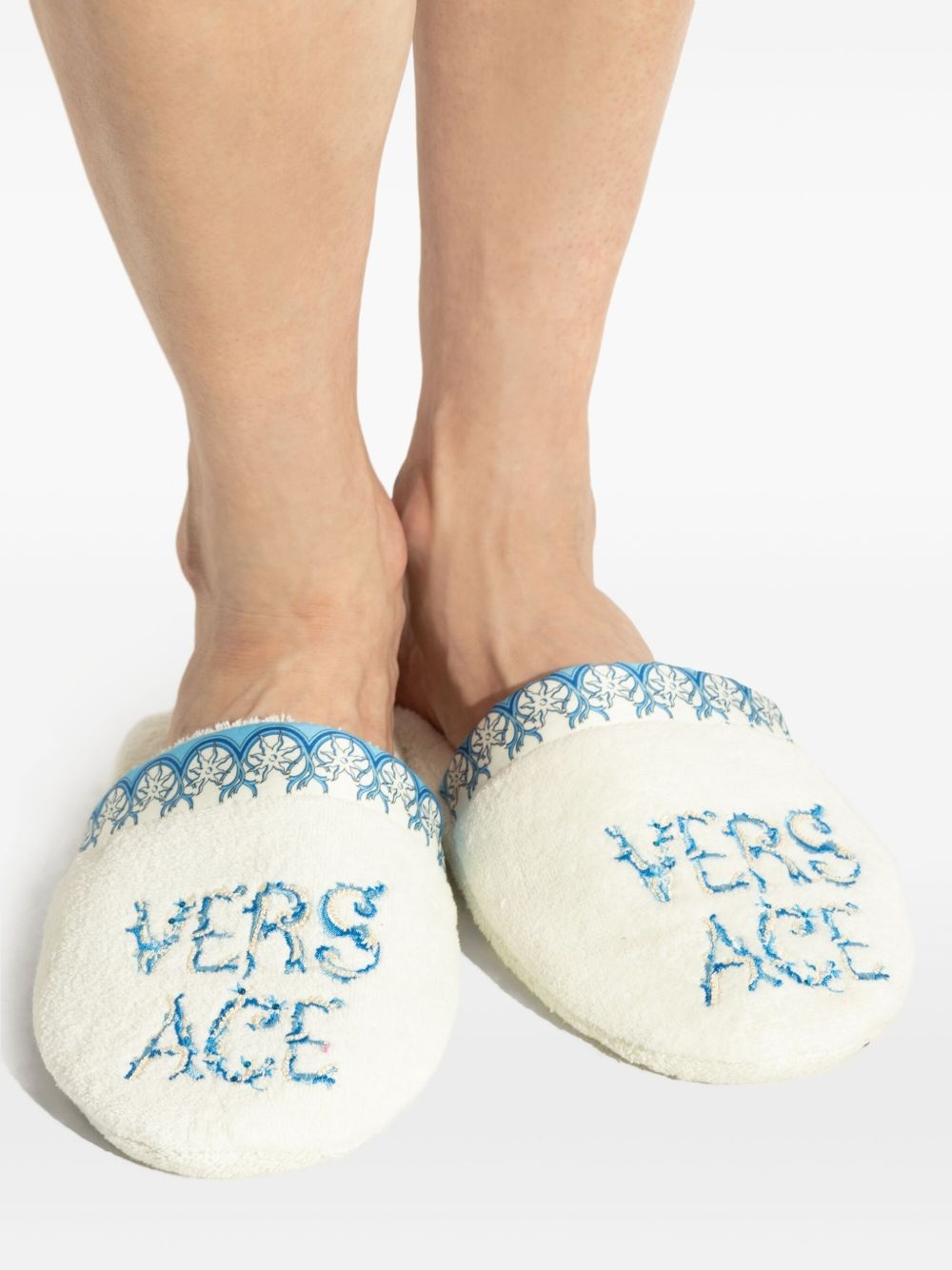 embroidered slippers - 5
