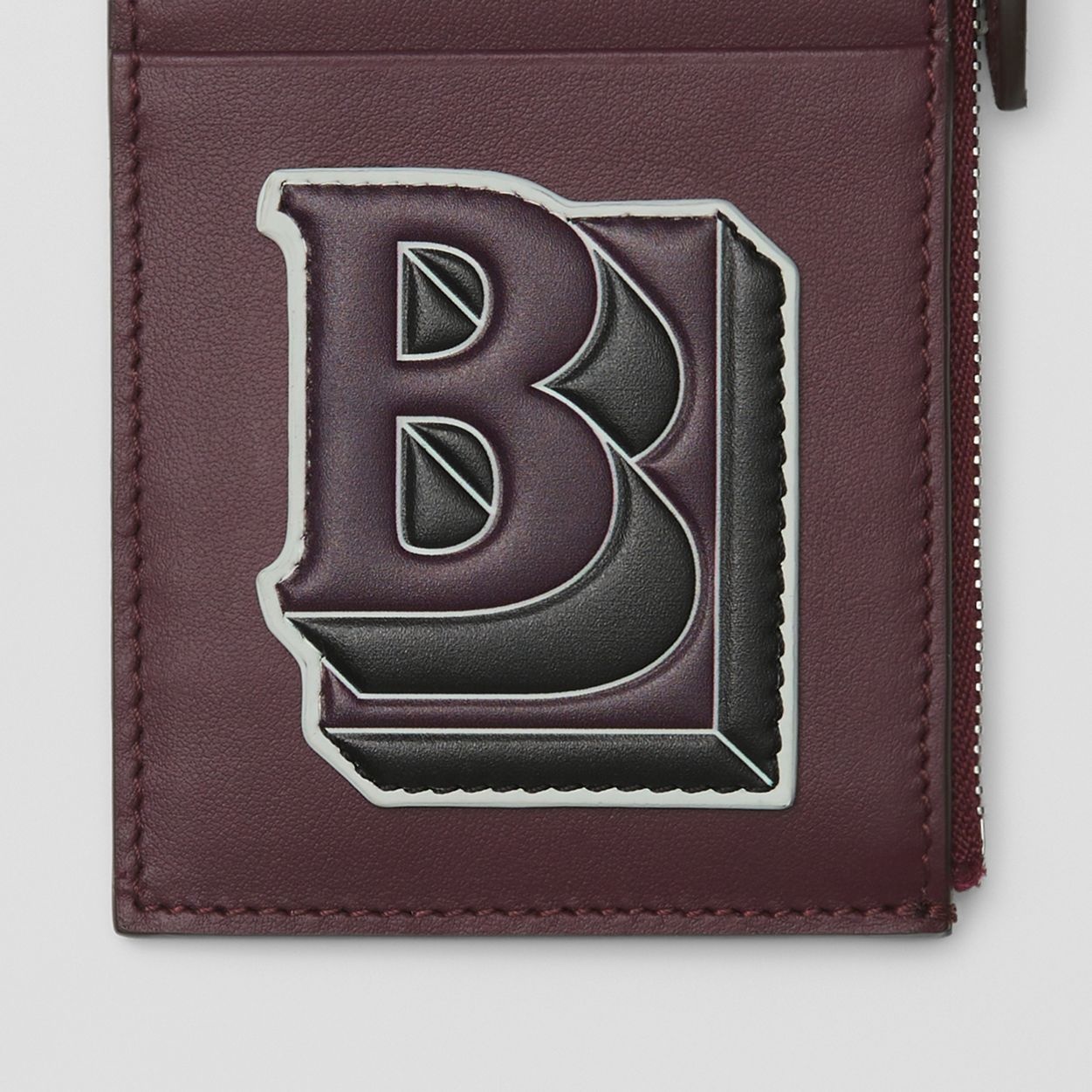 Letter Graphic Leather Card Case Lanyard - 2