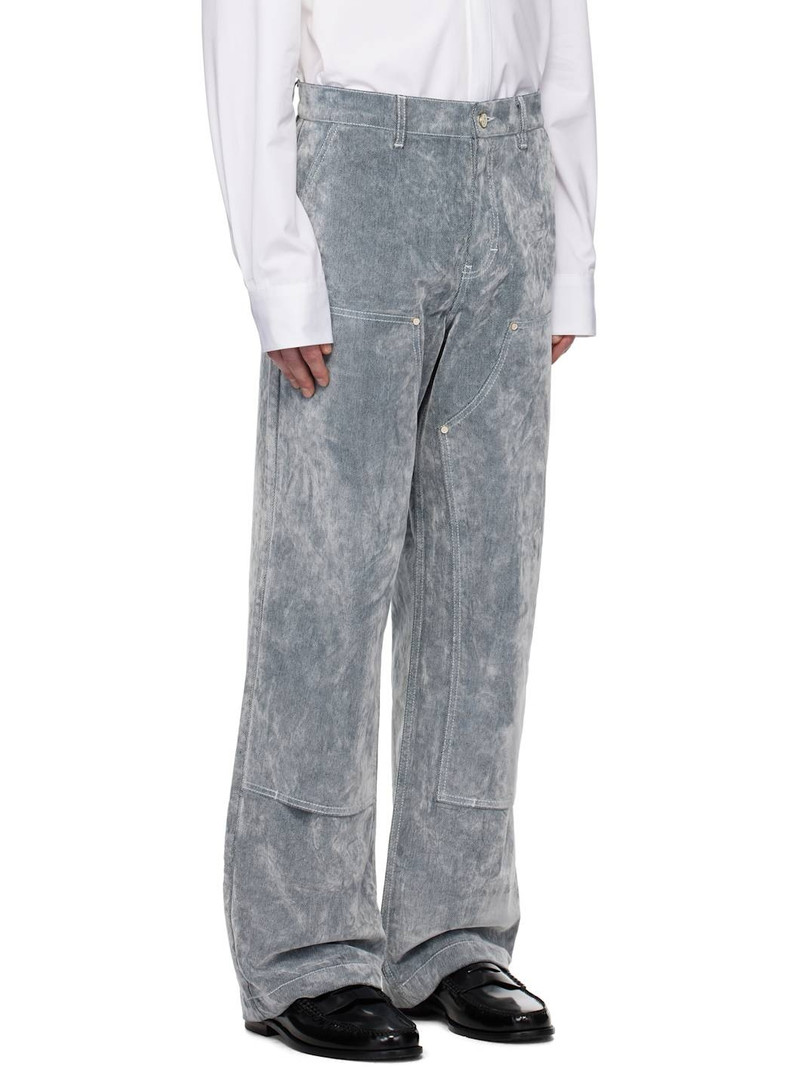 Gray Peach Texture Jeans 2