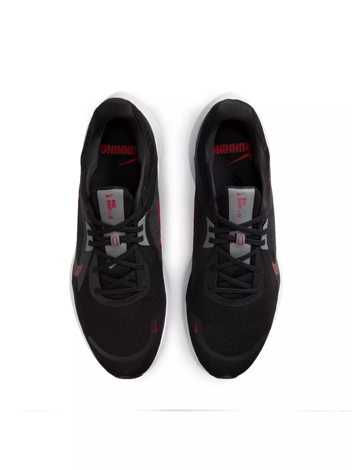 Quest 5 "Black/University Red/Smoke Grey" Men's Running Shoe - 4