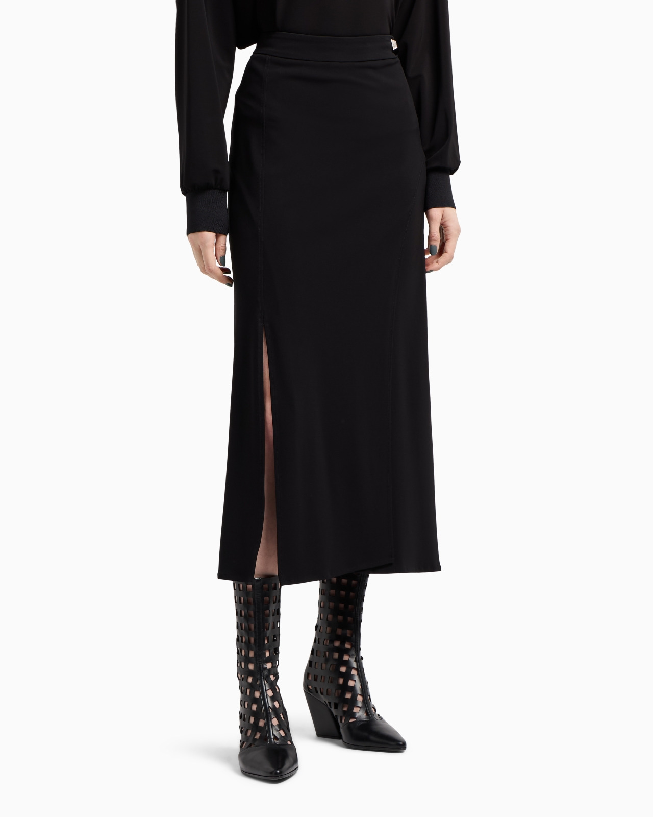 ASV POLYGON CAPSULE COLLECTION VISCOSE CRÊPE INTERLOCK SKIRT - 4