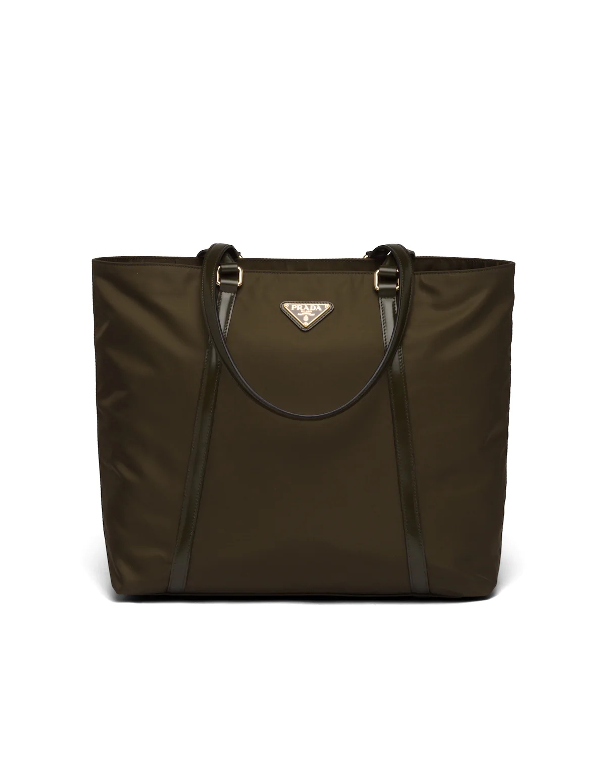 Saffiano leather and nylon tote - 1