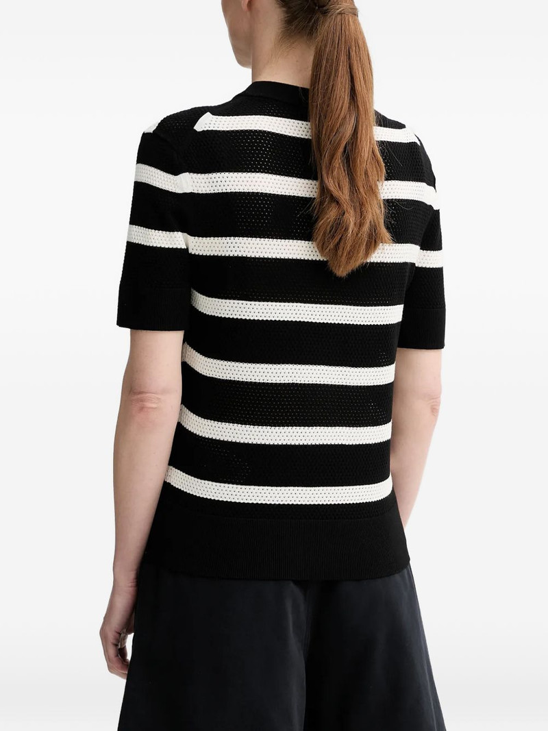 striped-pattern short-sleeve T-shirt 3