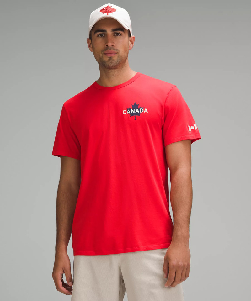 Team Canada Men's Cotton Jersey Graphic T-Shirt *COC Logo 1