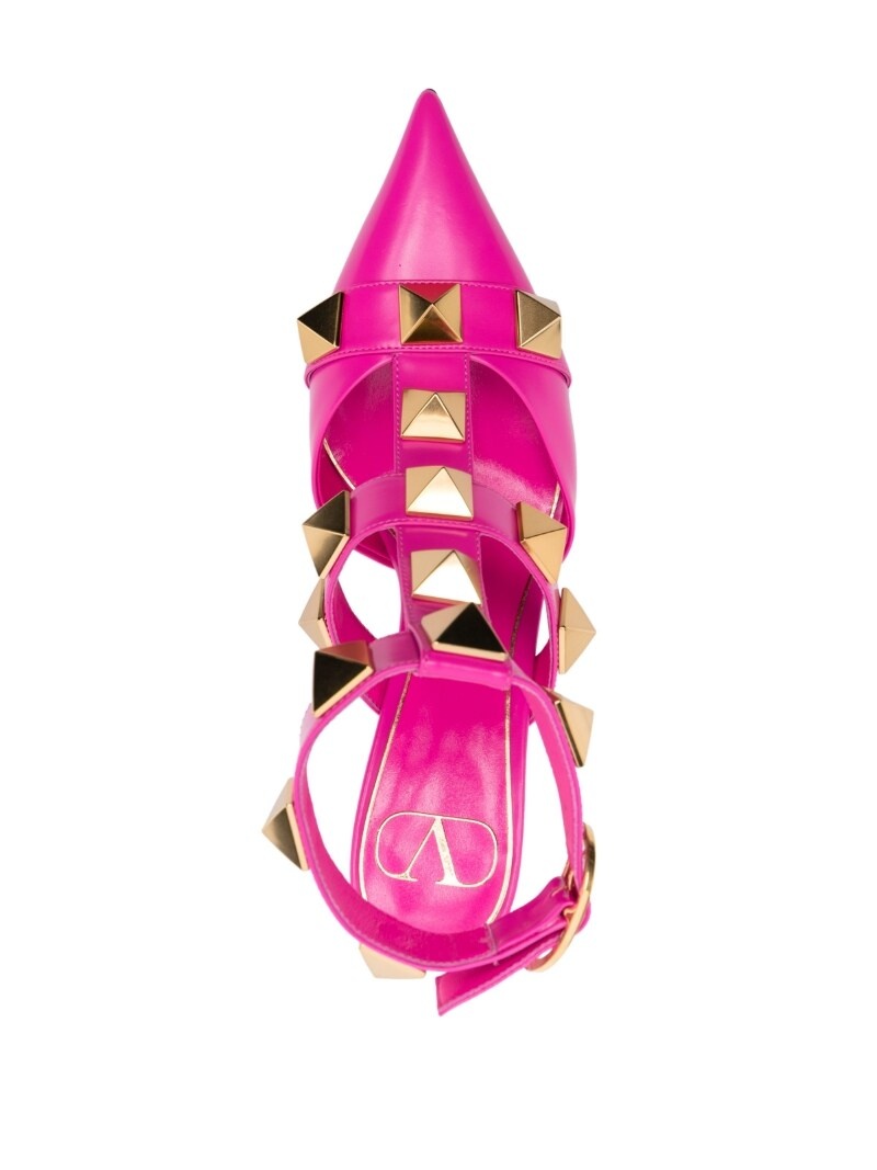Roman Stud 85mm caged pumps - 4