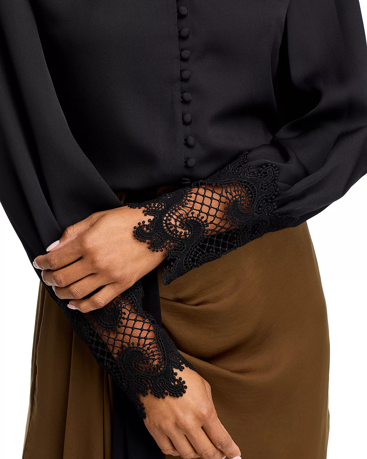 Ava Lace Cuff Blouse - 4