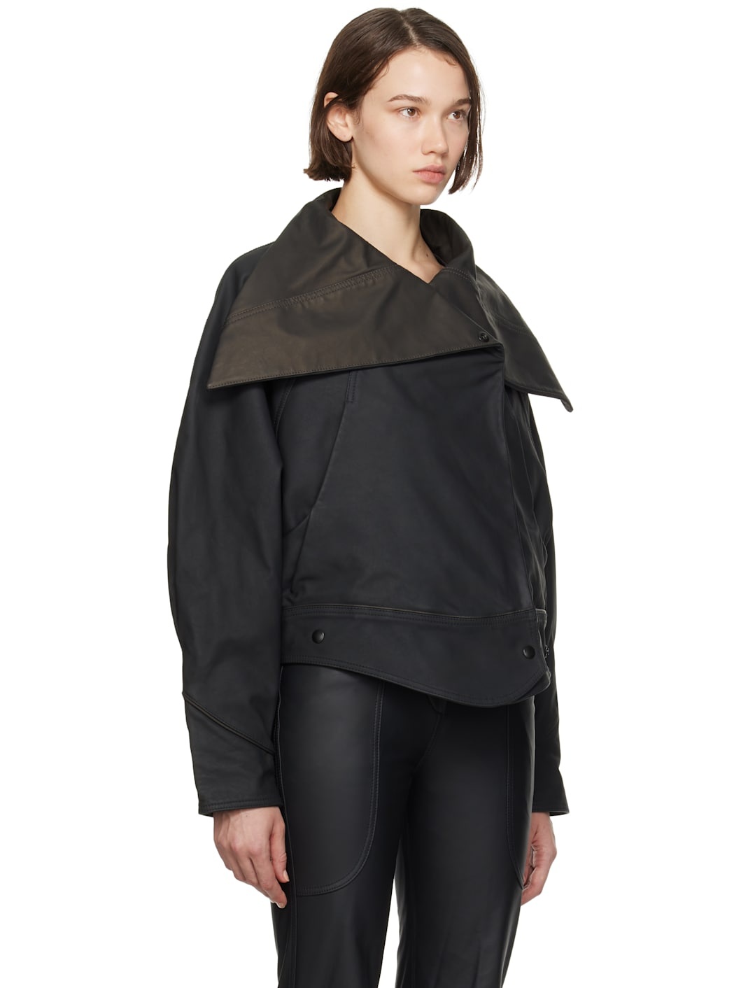 Black Kiko Kostadinov Edition Eero Leather Jacket - 2