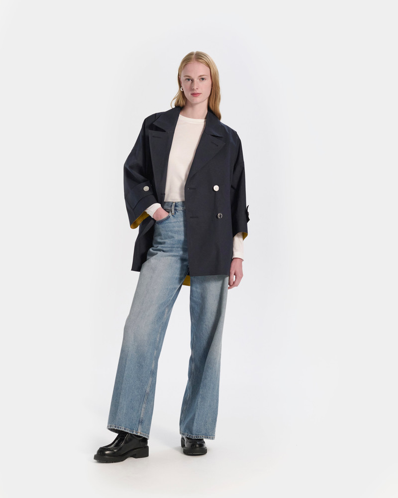 Mackintosh Crosslee Rubberised Peacoat outlook