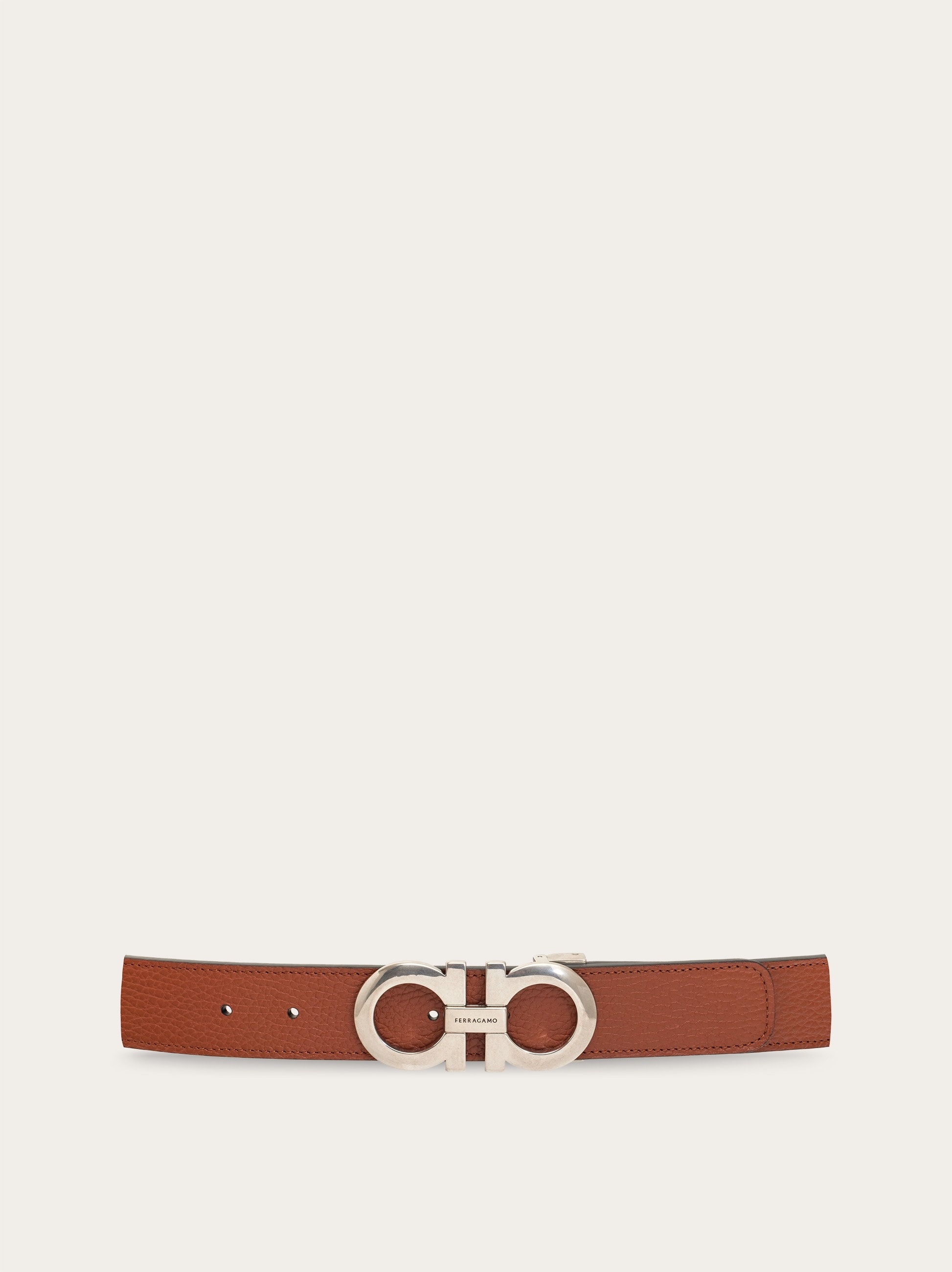 Reversible and adjustable Gancini belt - 1