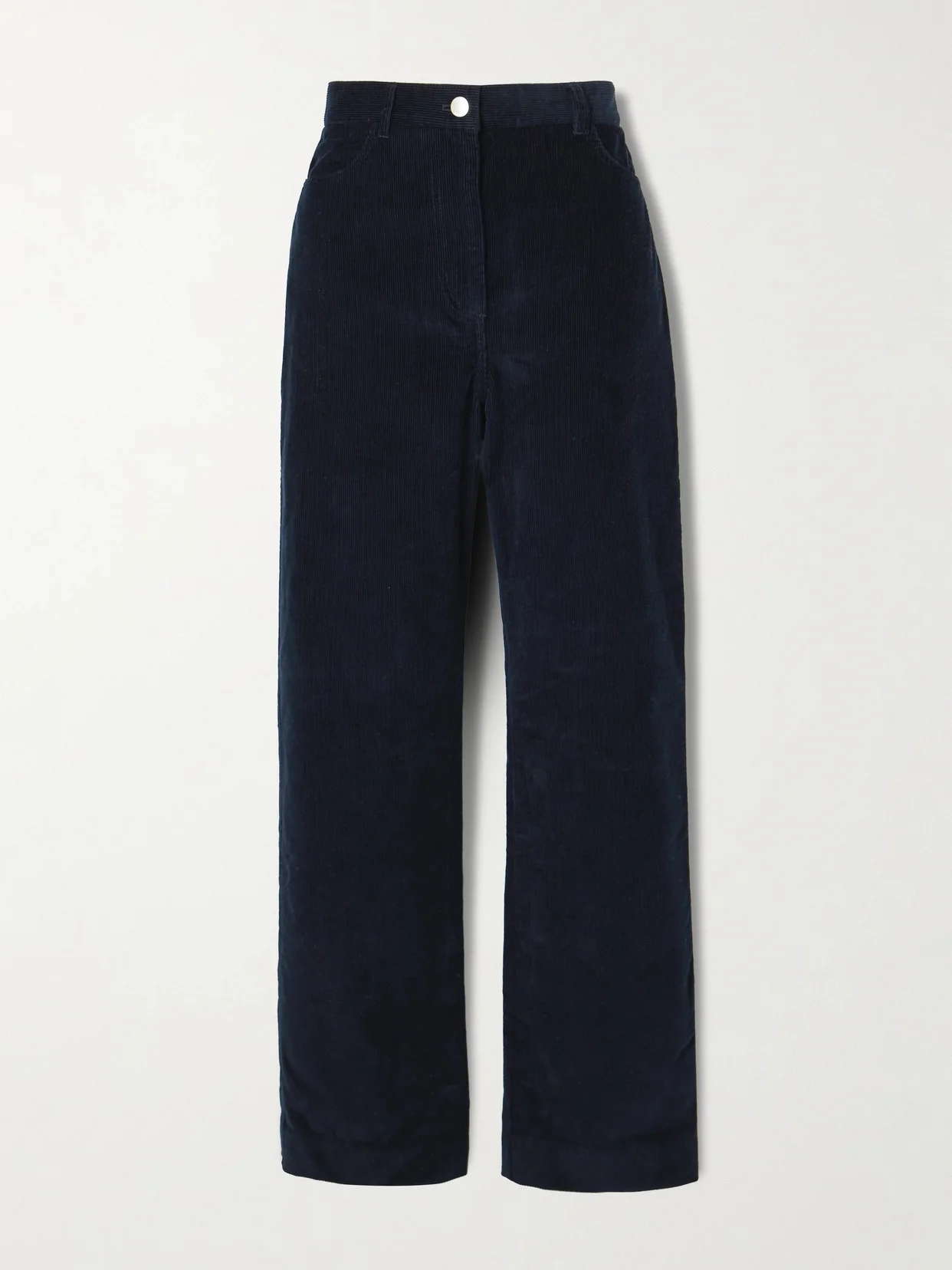 Cotton-corduroy Straight-leg Pants - 1