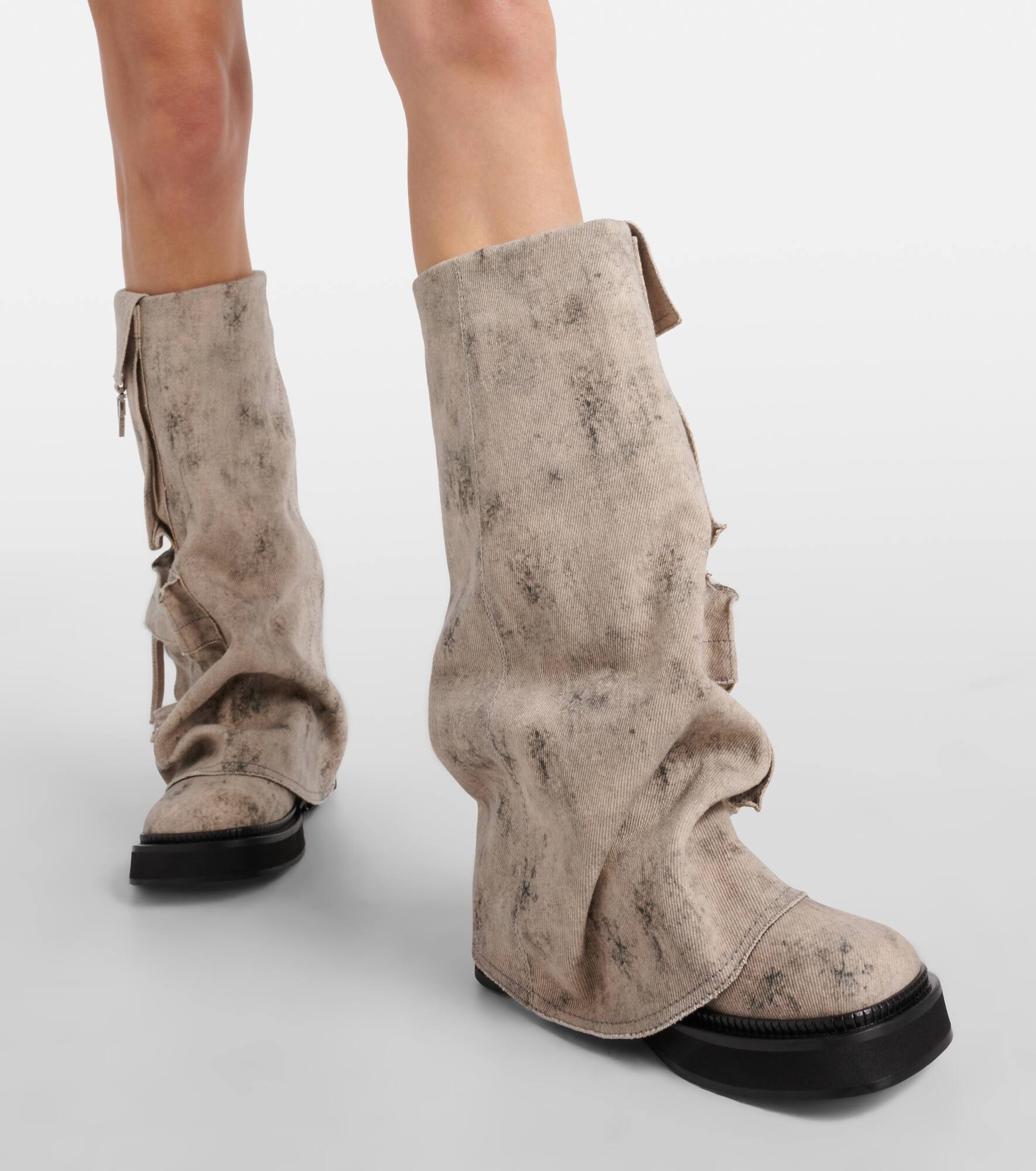 Robin canvas combat boots - 7