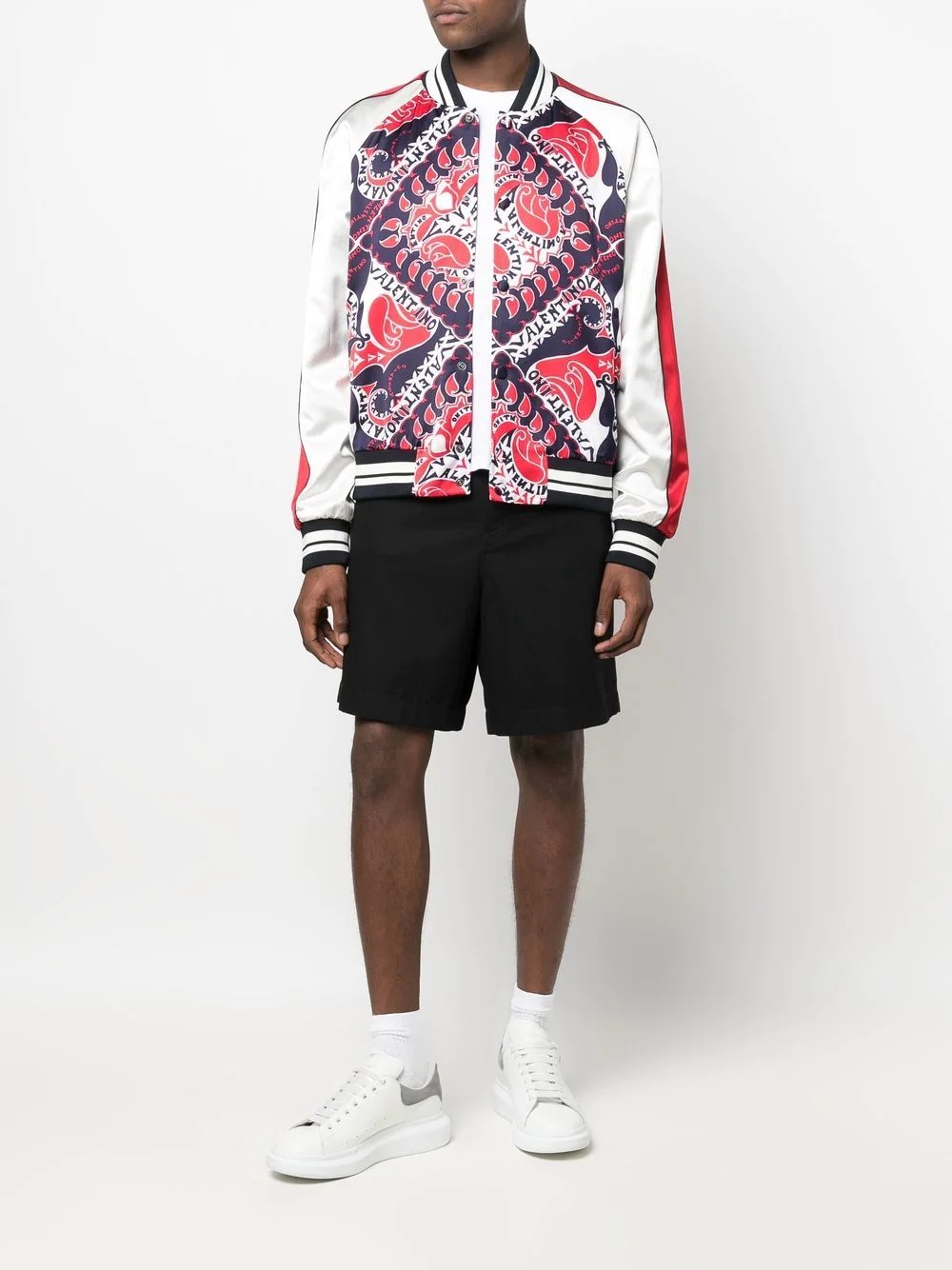 bandana-print bomber jacket - 2