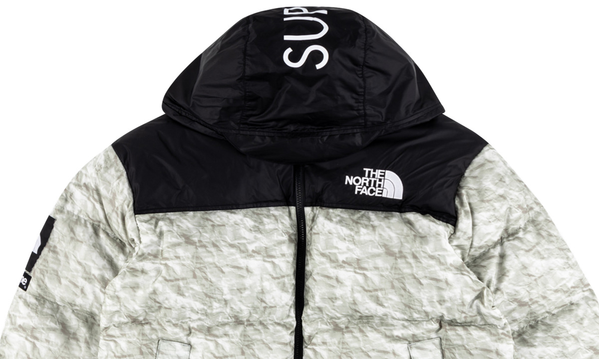 TNF Paper Print Nuptse Jacket - 2