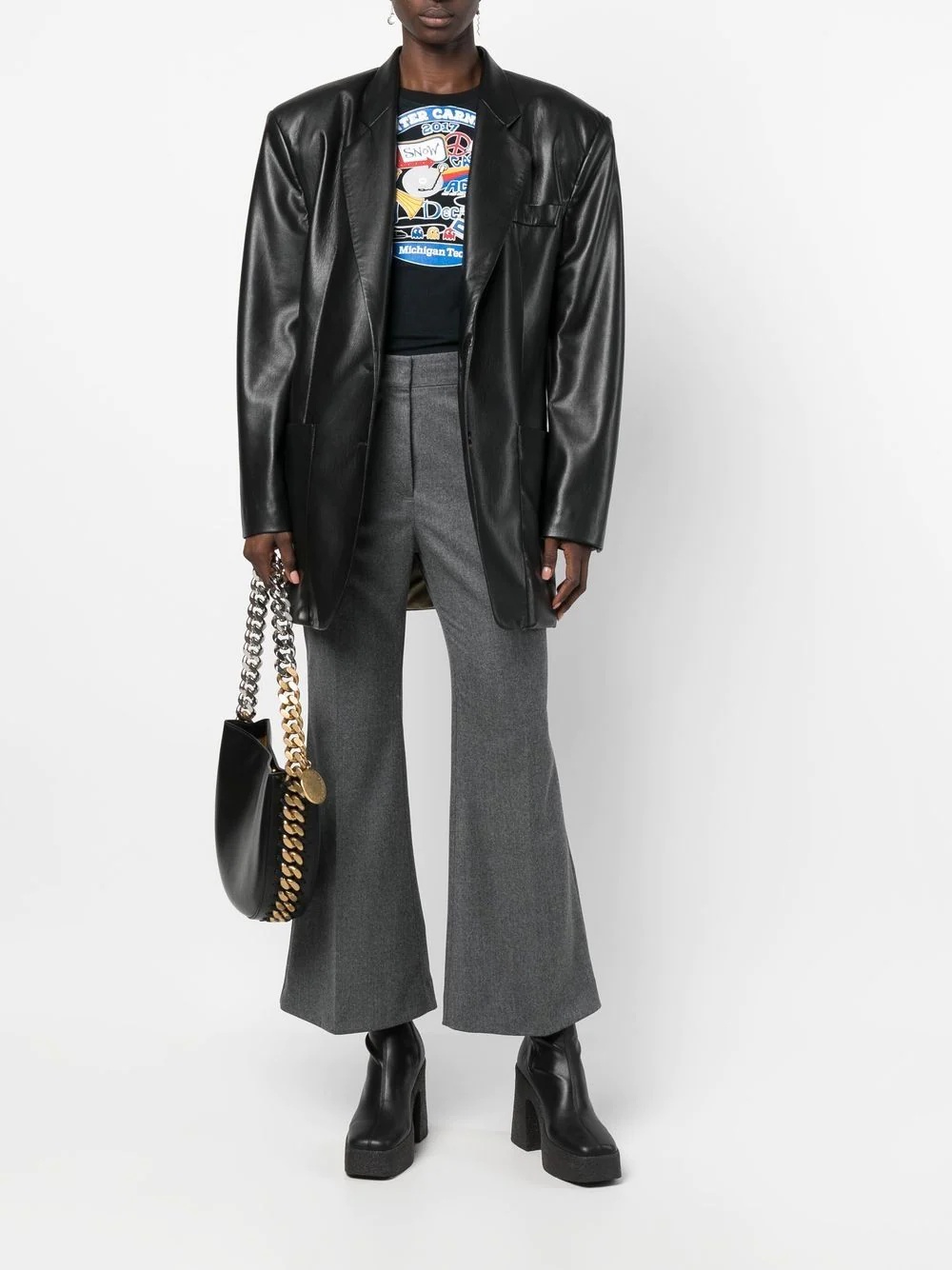 flared wool tailored trousers - 2