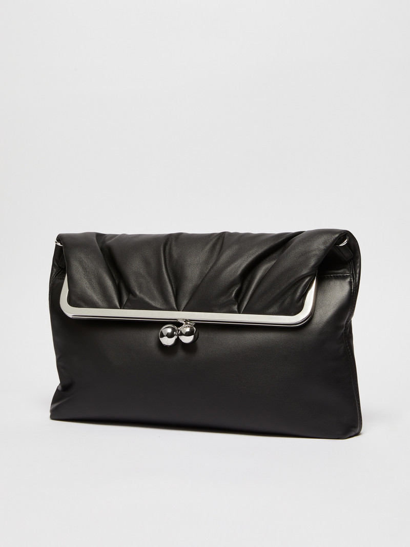 WEEKEND Max Mara SLALOM Nappa leather clutch-style Pasticcino Bag outlook