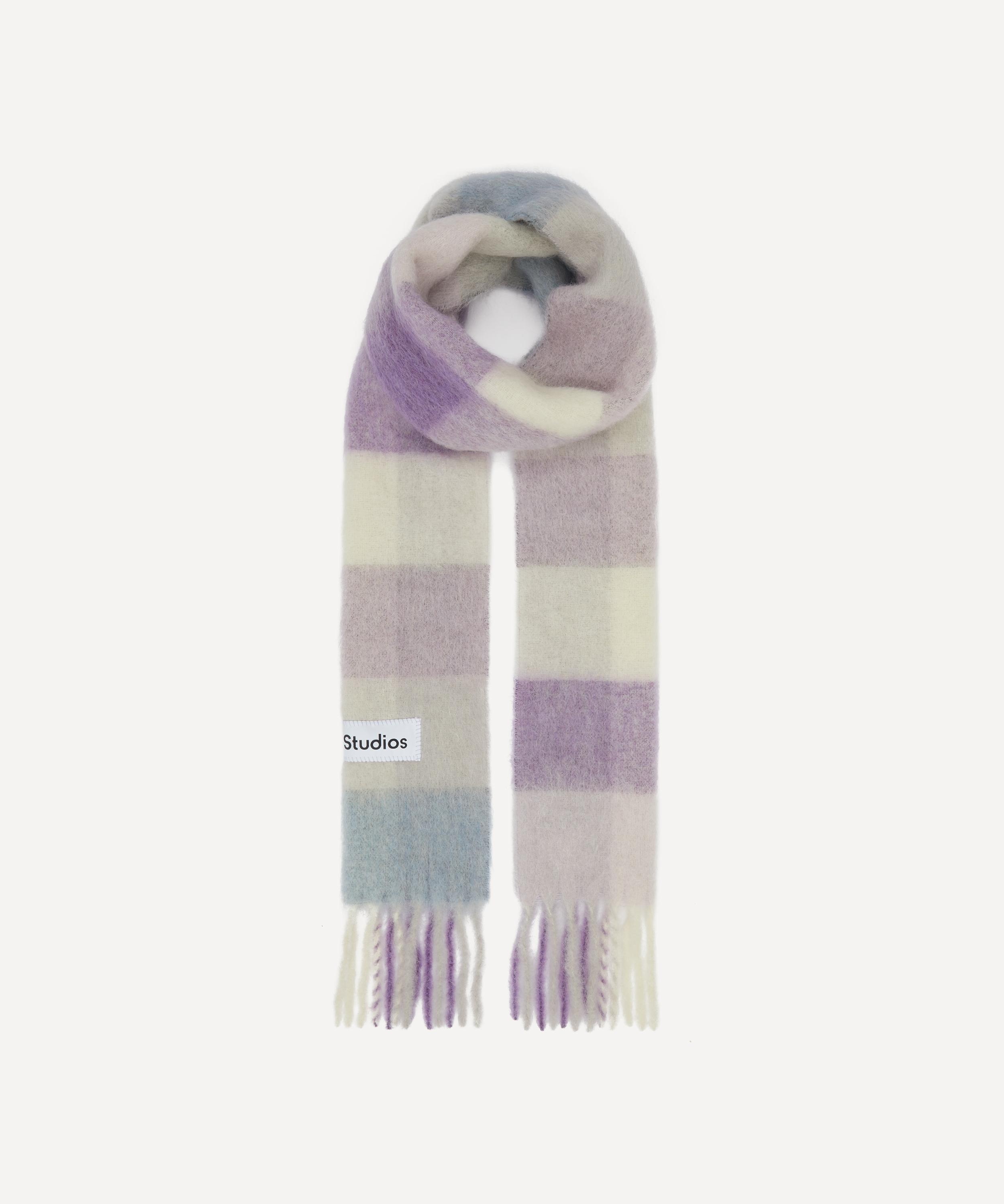 Mohair-Blend Checked Scarf - 2