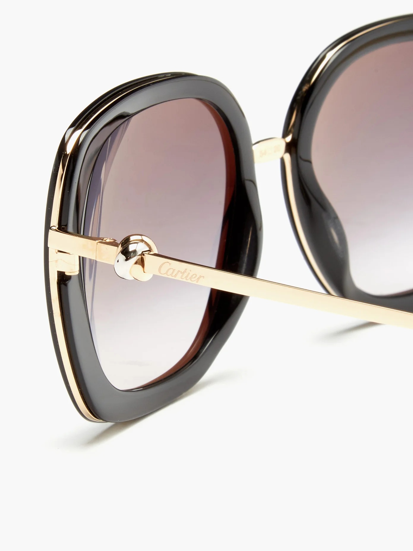 Trinity oversized square acetate sunglasses - 2