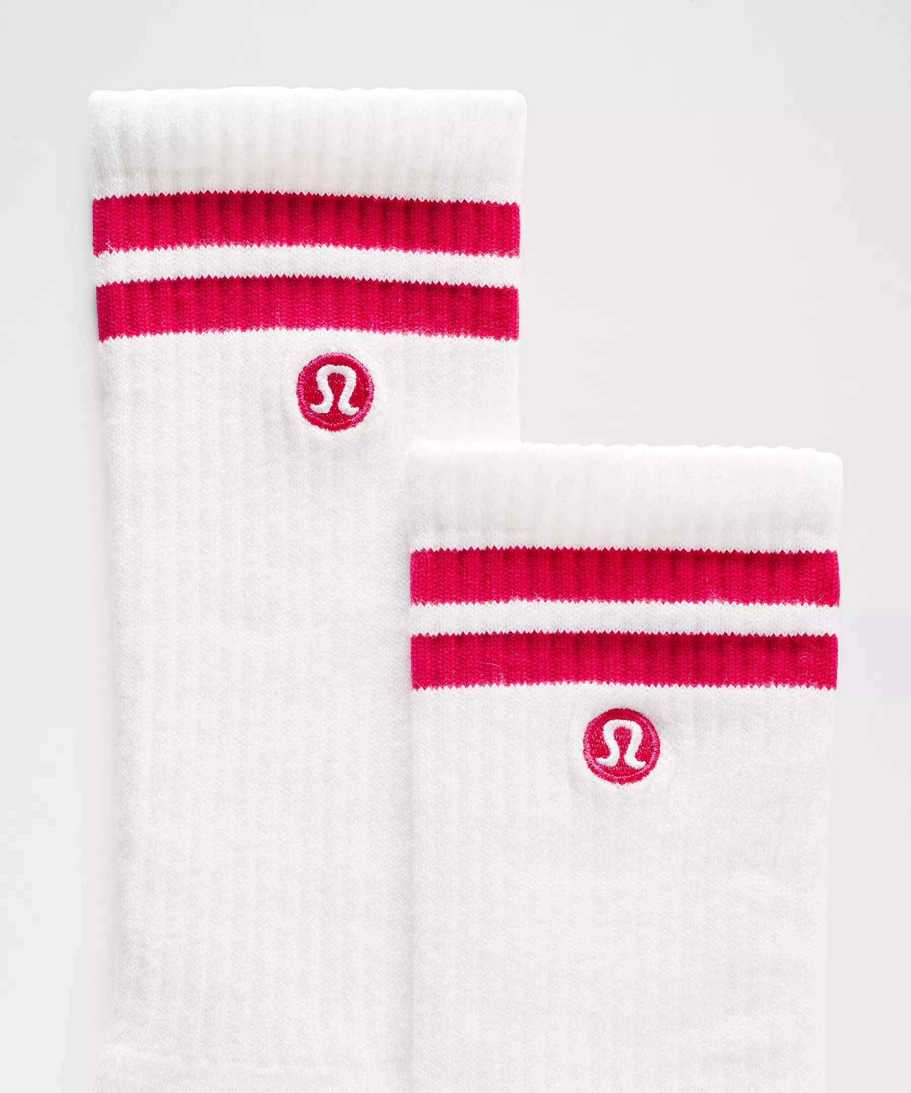 Unisex Daily Essential Crew Socks 3 Pack *Stripe - 2