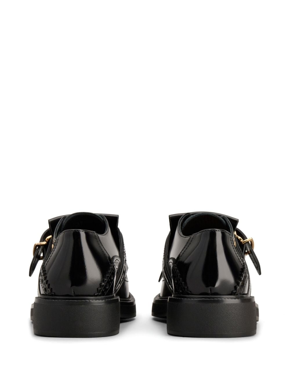 fringe-detail leather loafers - 3