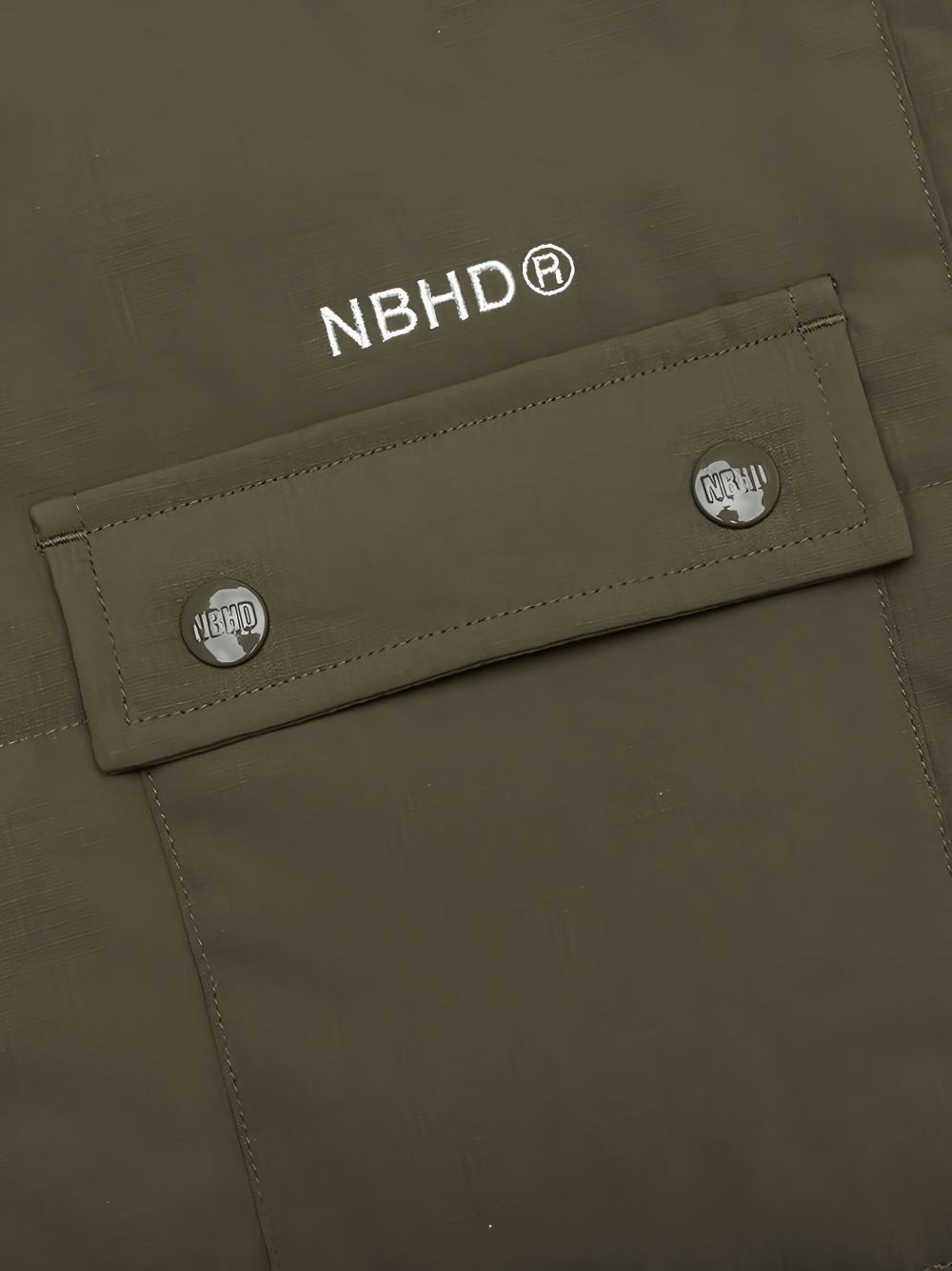 embroidered-logo shirt jacket - 3