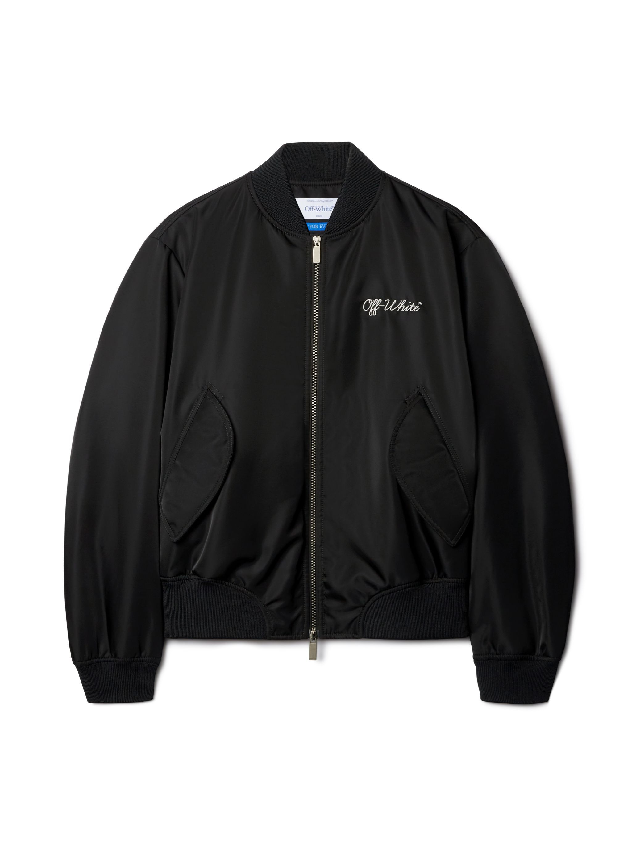 Black Script Varsity Jacket - 1