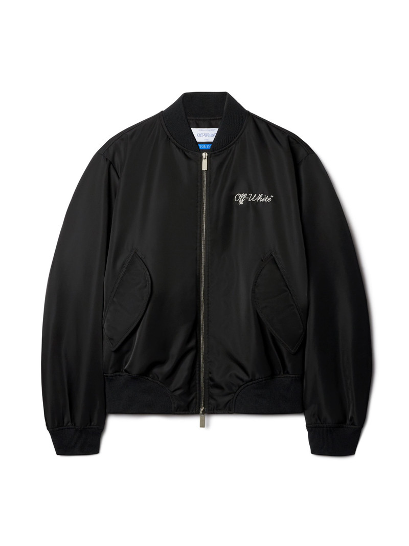 Black Script Varsity Jacket 1