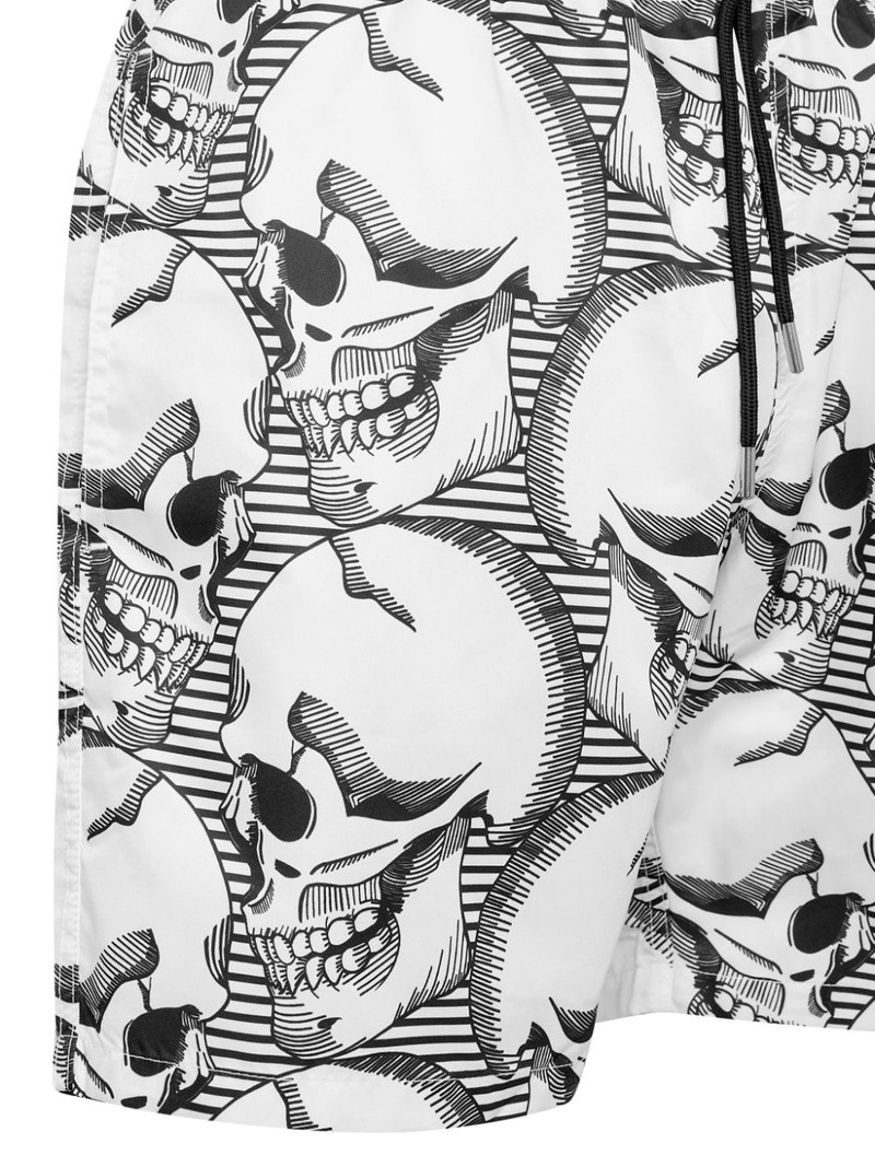 PHILIPP PLEIN skull-print swim shorts outlook