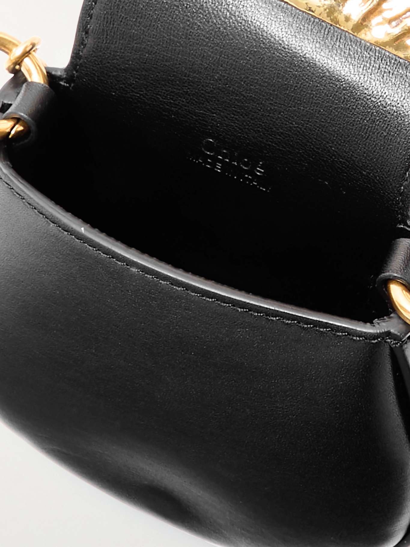 Sea Treasures embellished leather shoulder bag Gold - 4