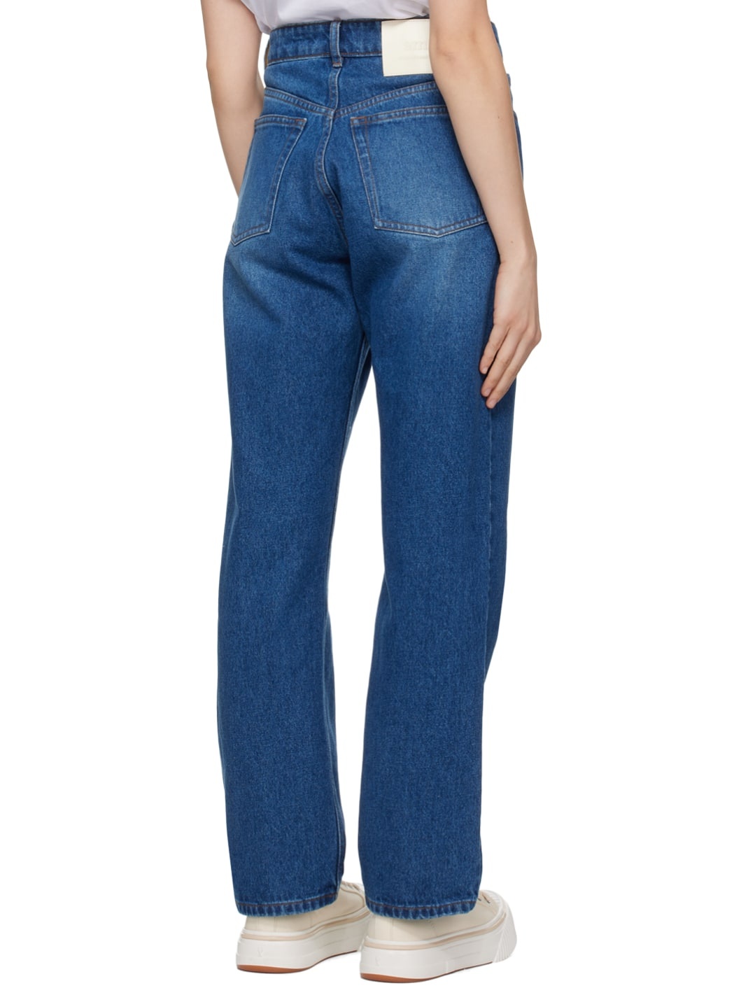 Blue Low-Rise Jeans - 3