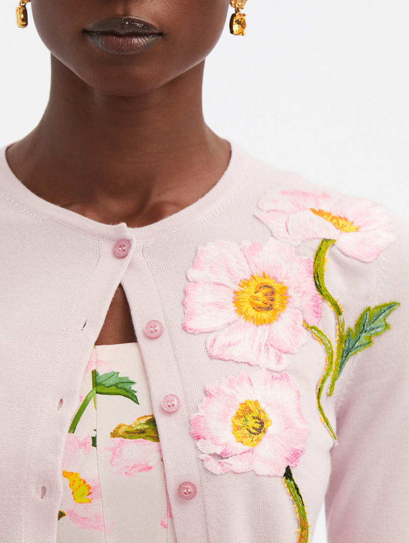 PAINTED POPPIES THREADWORK CARDIGAN 5